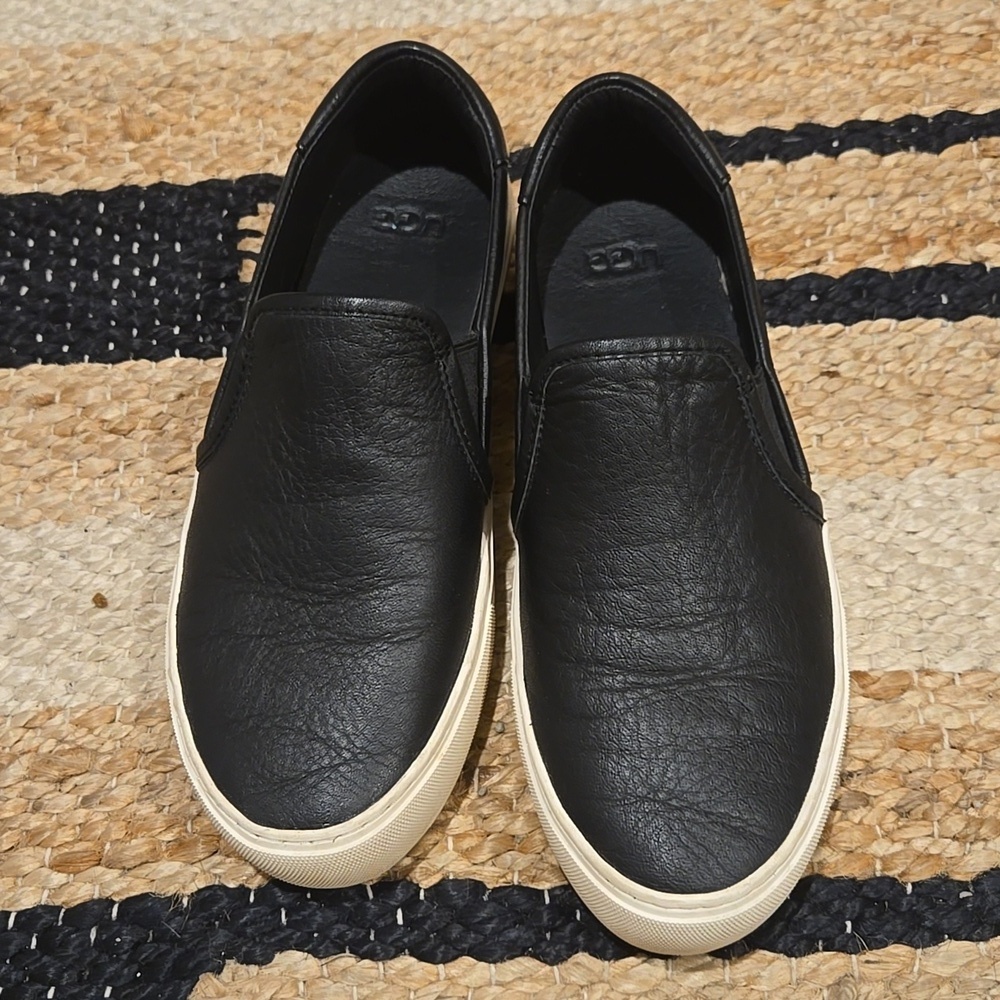 UGG Jass Black Slip-On Sneakers, VGUC, 7.5, Comfort, Platform Sole,